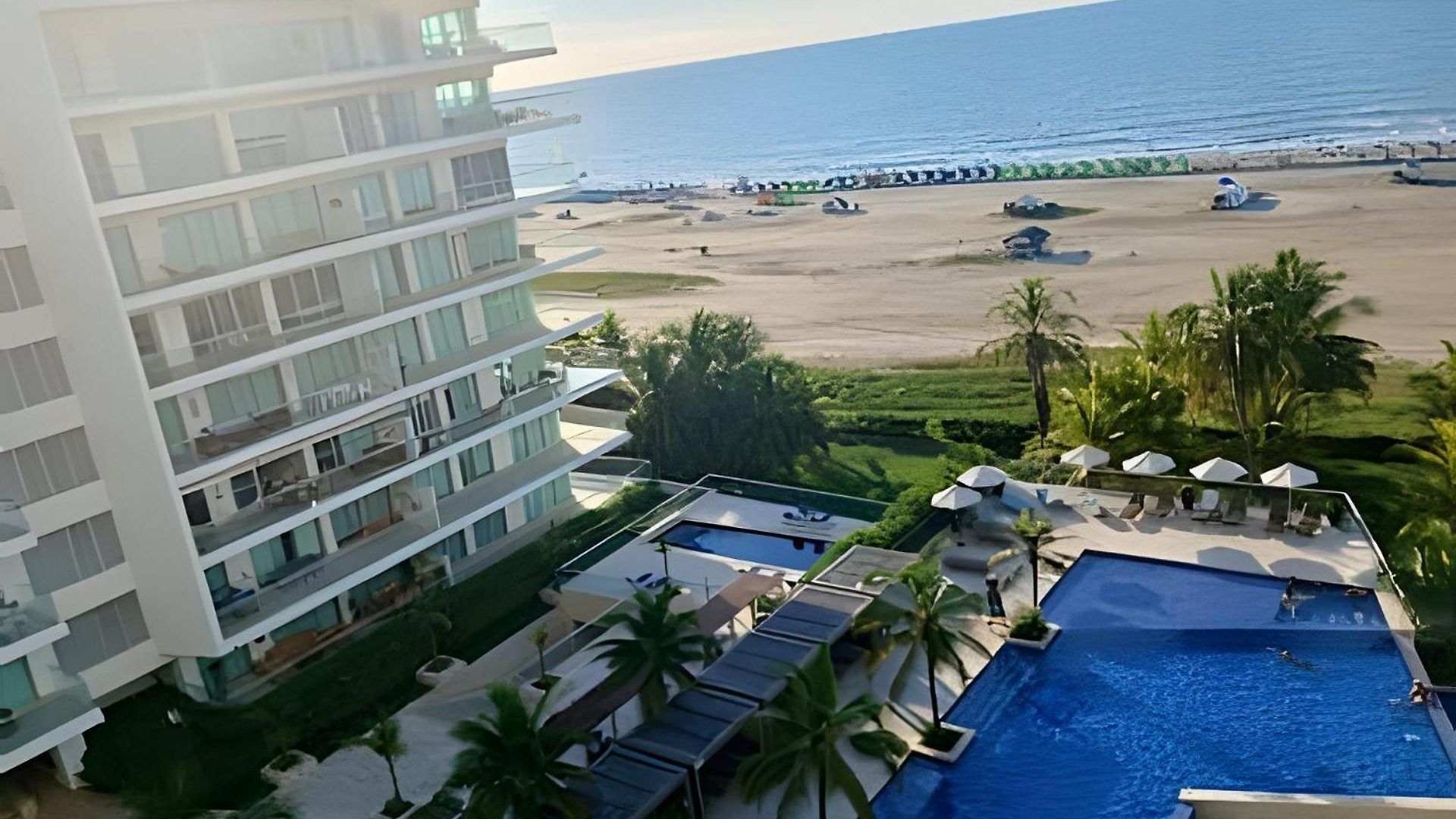 Terraza Frente Al Mar Y Salida Directa A La Playa Apartamento Cartagena